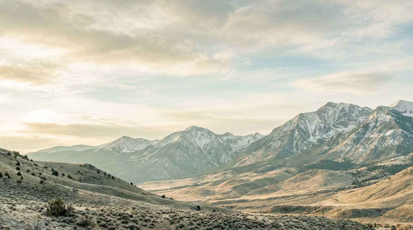 خلفية لطيفة مستوحاة من الجبال